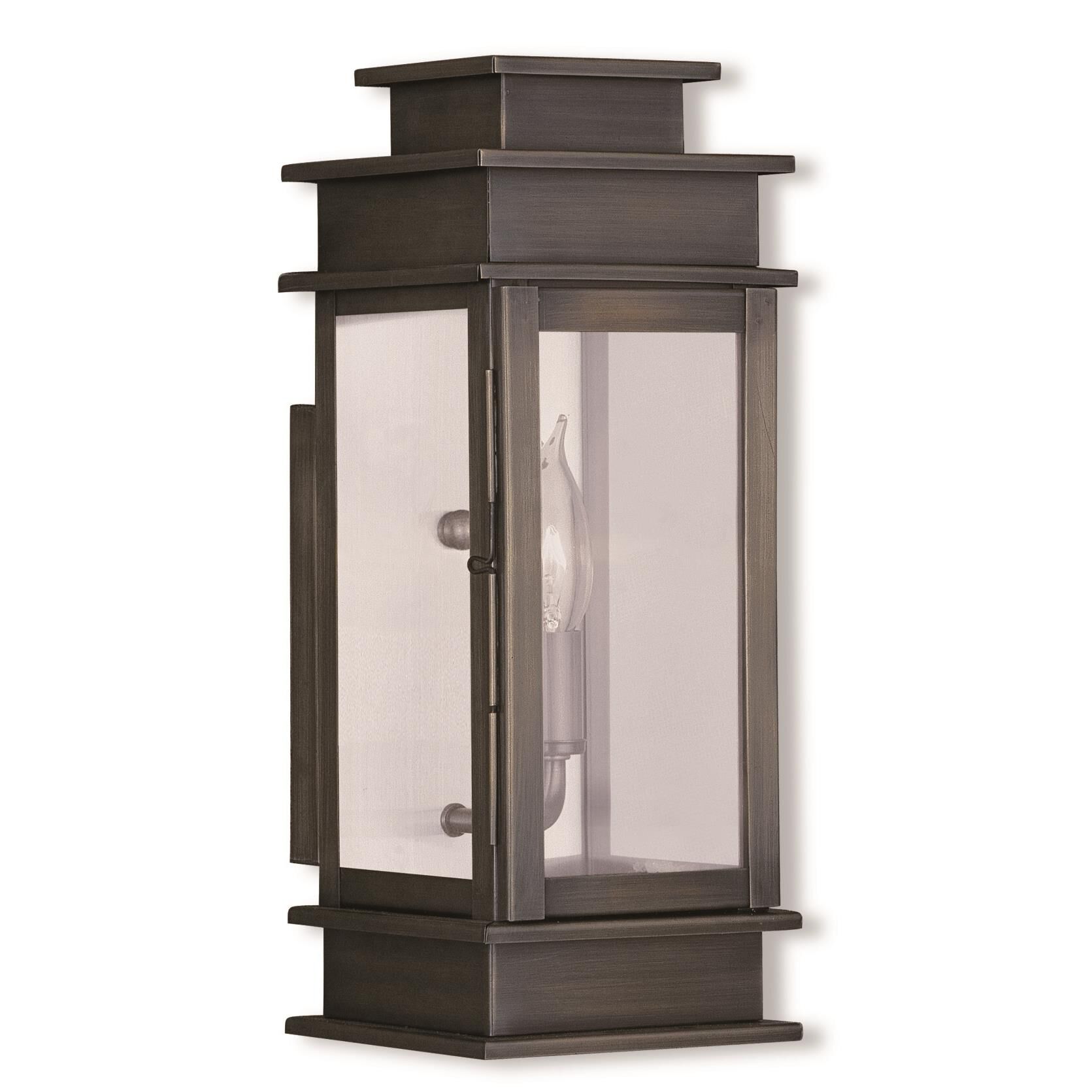 Livex Lighting Princeton 14 Inch Tall Outdoor Wall Light